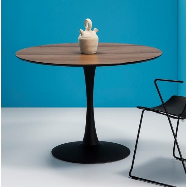 Okrugli blagovaonski stol s pločom od orahovog drveta Marckeric Oda, ⌀ 110 cm-image-3