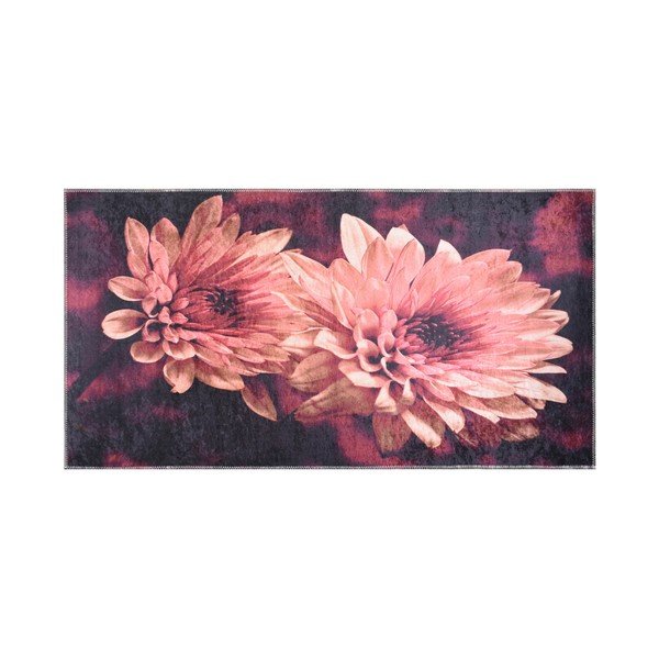 Izdržljiv tepih Vitaus Red Chrysanthemum, 100 x 160 cm-image-1