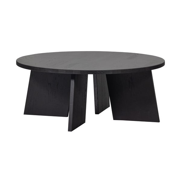 Crni okrugli stolić za kavu ø 90 cm Fries – Basiclabel 