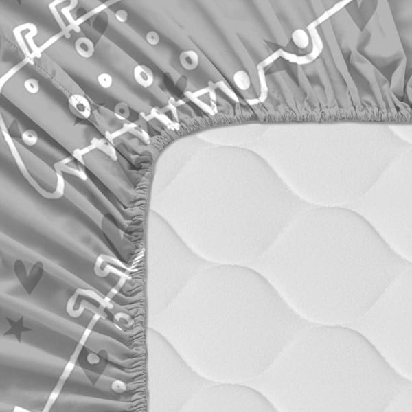 Dječja pamučna plahta Moshi Moshi Best Buddies, 90 x 200 cm-image-1