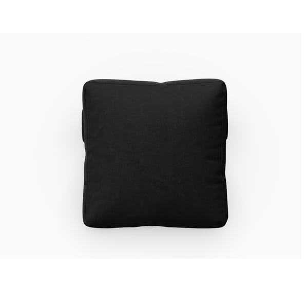 Crni baršunasti jastuk za modularnu sofu Rome Velvet - Cosmopolitan Design-image-1