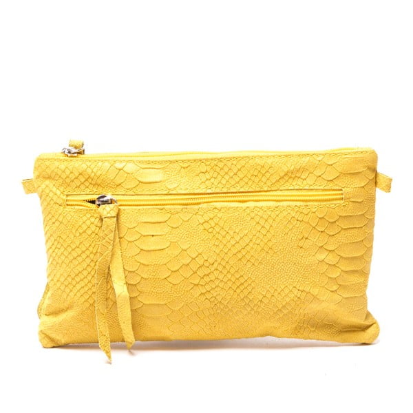 Carlita kožna torbica, žuta