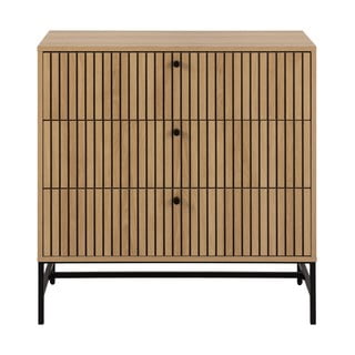 Komoda u dekoru hrasta u prirodnoj boji 81x80x40 cm Albany  – Actona