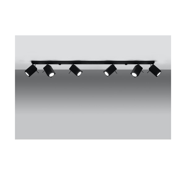 Crna stropna svjetiljka Sollux Toscana 6L-image-1