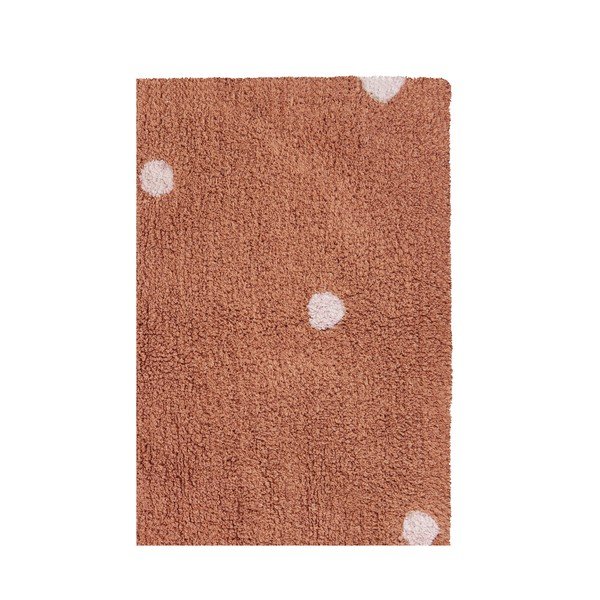 Ciglasti periv/ručno rađen pamučan dječji tepih 100x150 cm Mini Dot Chestnut – Lorena Canals-image-3