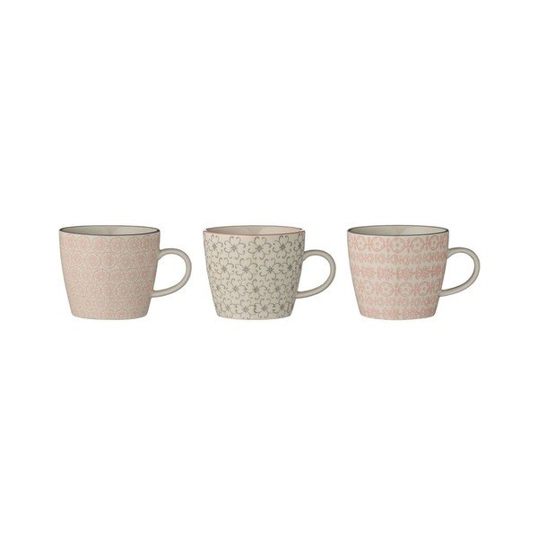 Set od 3 Bloomingville Cécile keramičke šalice