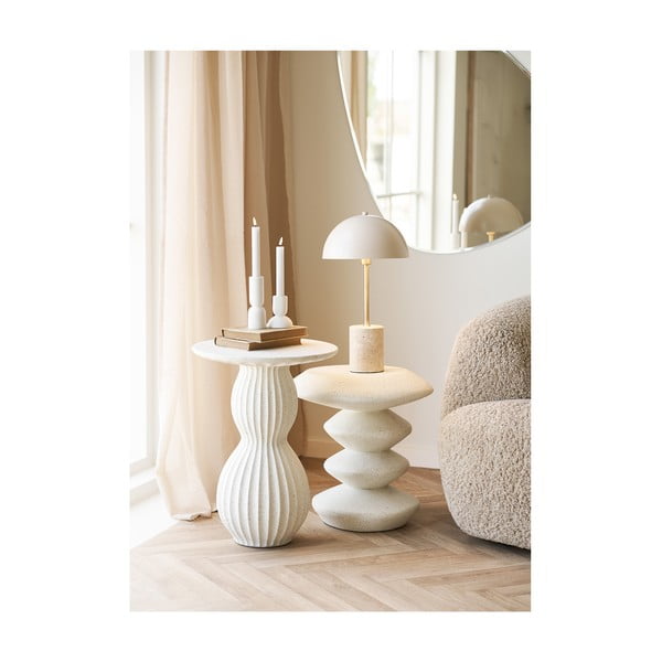 Bež stolna lampa s metalnim sjenilom (visina 45 cm) Sheffield – House Nordic-image-4