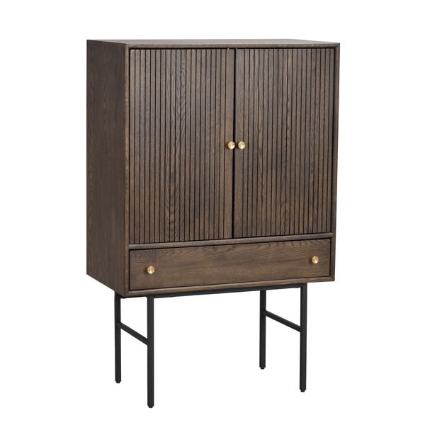 Smeđa komoda s hrastovim furnirom Rowico Clearbrook širine 79 cm-image-2