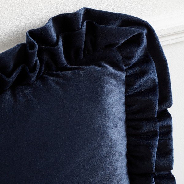 Ukrasni jastuk od samta 43x43 cm Velvet Double Frill – Catherine Lansfield-image-1