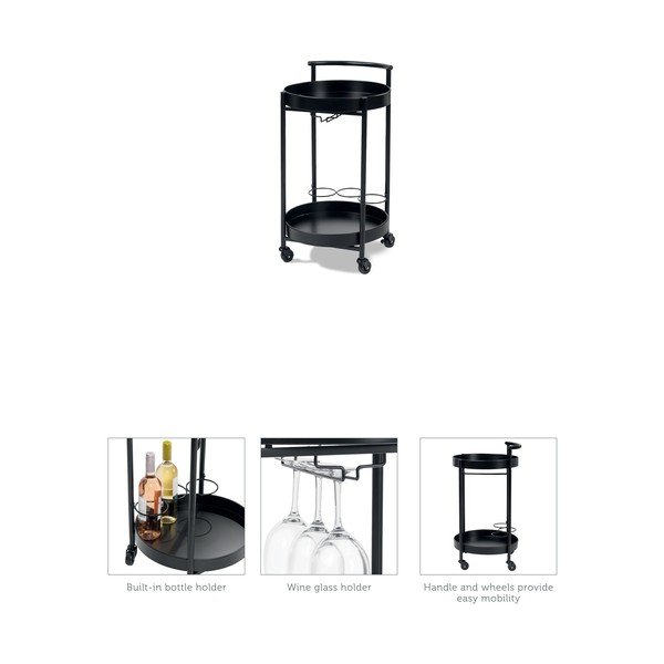 Metalni okrugao vrtni stol za posluživanje ø 40 cm Calla – Garden Pleasure-image-2