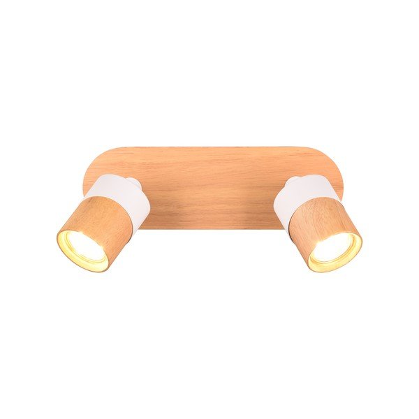 Bijelo-smeđa stropna svjetiljka ø 6 cm Aruni – Trio-image-1