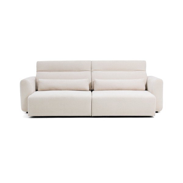 Bež podesiva/sklopiva sofa od šenila s ležaljkom 290 cm Lares – Kave Home-image-2