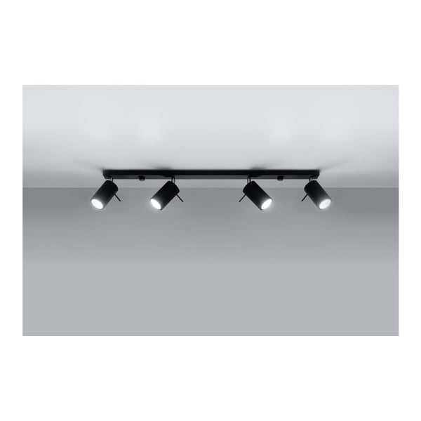 Crna stropna lampa Sollux Etna 4L-image-4