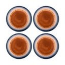 Plavi/narančasti tanjuri u setu 4 kom od kamenine ø 27 cm Tatum – Bloomingville