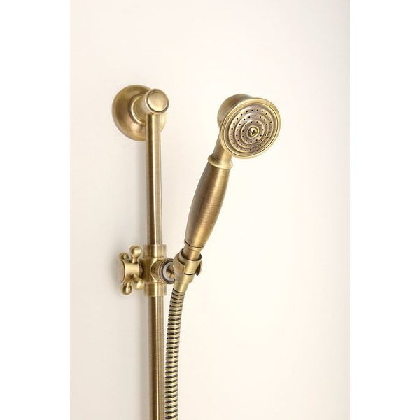 Mjedena zidna šipka za tuš u brončanoj boji s kliznim nosačem 67 cm Antea – Sapho-image-4