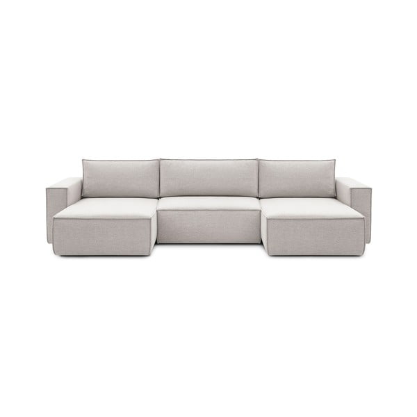 Bež kutna garnitura (u obliku slova "U") Nihad – Bobochic Paris