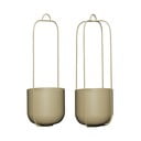 Metalne viseće i zidne navlake za tegle u kompletu 2 kom ø 16 cm Lotus – Hübsch