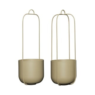 Metalne viseće i zidne navlake za tegle u kompletu 2 kom ø 16 cm Lotus – Hübsch
