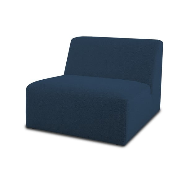 Tamno plava modularna sjedeća garnitura od bouclé tkanine (srednji modul ) Roxy – Scandic-image-1