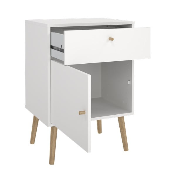 Bijeli noćni ormarić Bodo – Tvilum-image-4