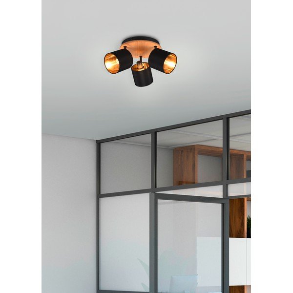 Crni/u prirodnoj boji reflektor ø 12 cm Tommy – Reality-image-1