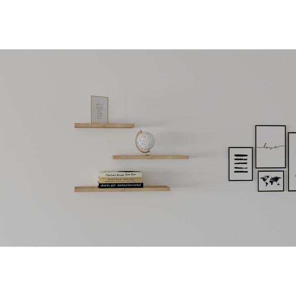 Police u dekoru hrasta u kompletu od 3 kom Leila - Kalune Design-image-3