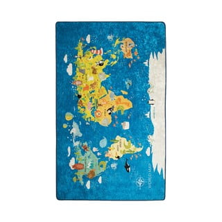 Dječji tepih World Map, 100 x 160 cm