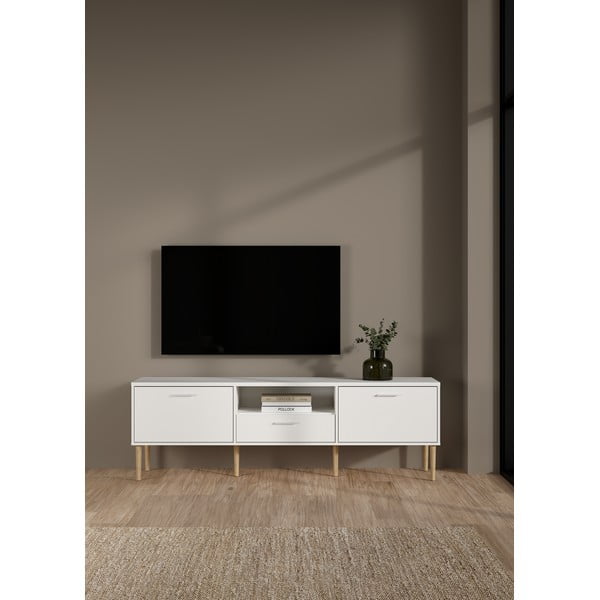 Bijela TV komoda 177x57 cm Media – Tvilum-image-1