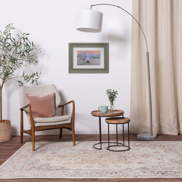 Krem tepih 200x290 cm Flores – Asiatic Carpets-image-1