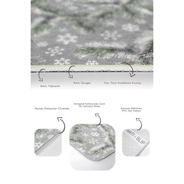 Sive kupaonske prostirke u setu 2 kom 60x100 cm – Mila Home-image-2
