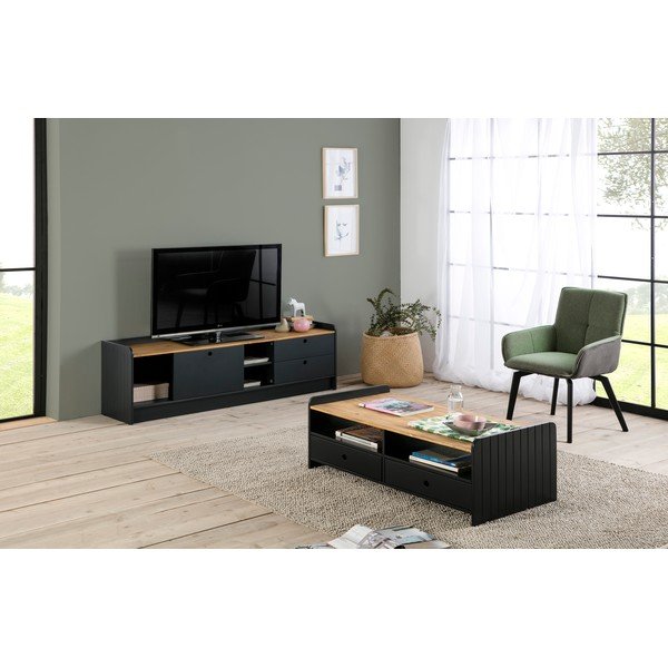 Sivi stolić s pločom od borovog drva Marckeric Monte-image-4