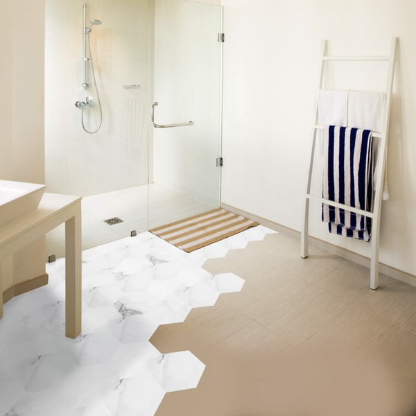 Set od 10 podnih naljepnica Ambiance Hexagon-image-2