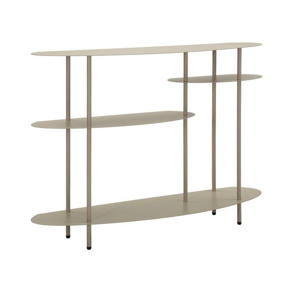 Sivo-bež metalni pomoćni stol 34x118 cm Saturn – Mauro Ferretti