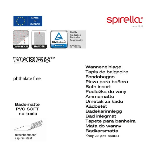 Protuklizna prostirka za tuš 53x53 cm Ruby – Spirella-image-1