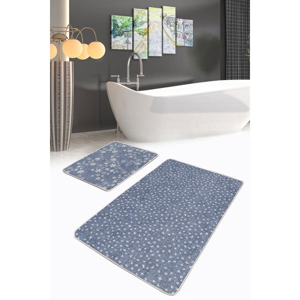 Plave kupaonske prostirke u setu od 2 kom 100x60 cm - Minimalist Home World-image-2
