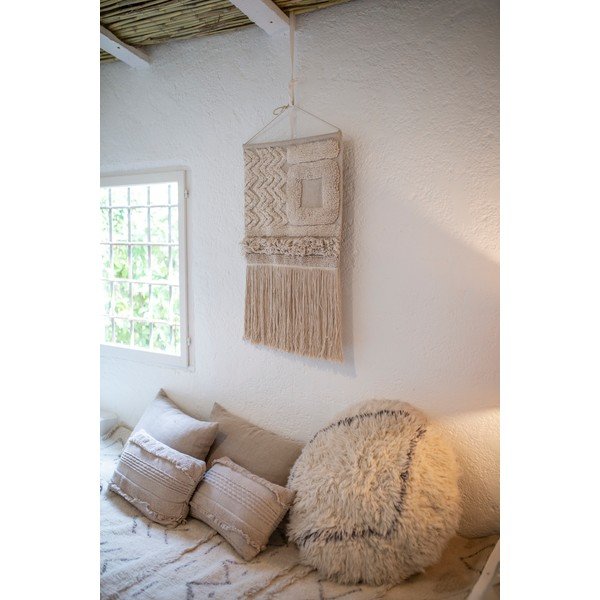 Bijeli vunen tabure Berber Soul – Lorena Canals-image-4