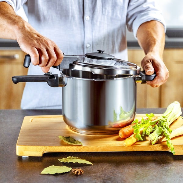 Inox ekspres lonac s poklopcem za indukciju 3 l GrandChef - Tescoma-image-1