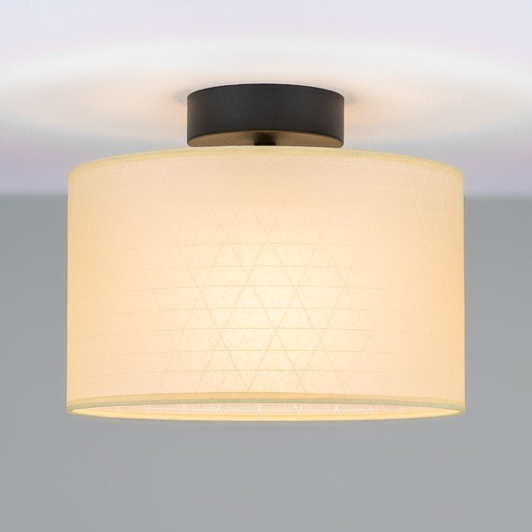Bež stropna svjetiljka s uzorkom trokuta Sotto Luce Taiko, ⌀ 25 cm-image-1