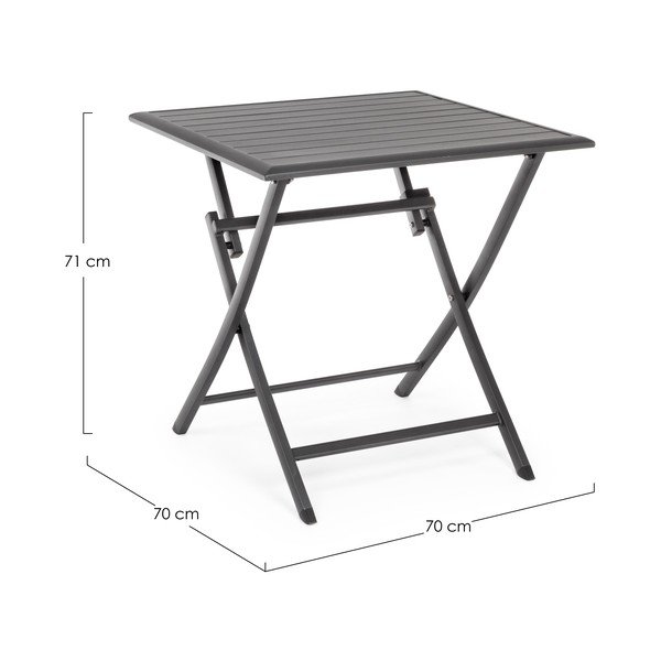Vrtni stolić aluminijski 70x70 cm Elin – Bizzotto-image-3