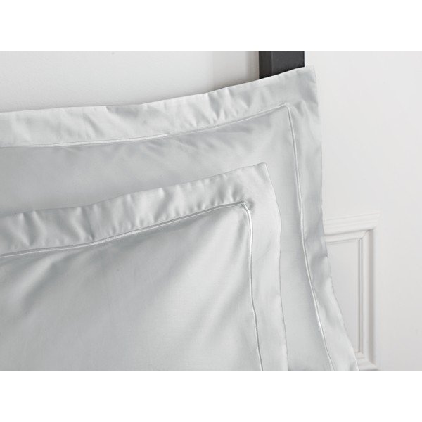 Siva pamučna satenska navlaka za jastuk Bianca Oxford Luxury, 50 x 75 cm-image-1