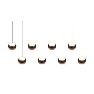 Crna/u bakrenoj boji LED viseća svjetiljka s metalnim sjenilom Orbit – Trio Select