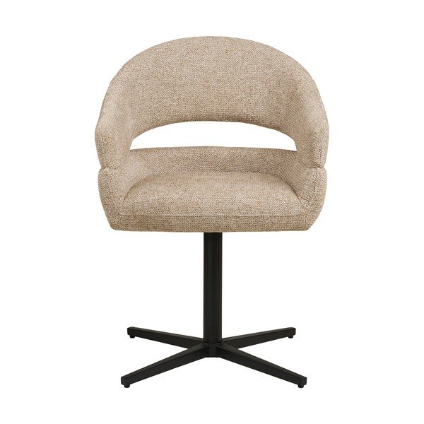 Bež podstavljena blagovaonska stolica s naslonima za ruke Dover – House Nordic-image-2