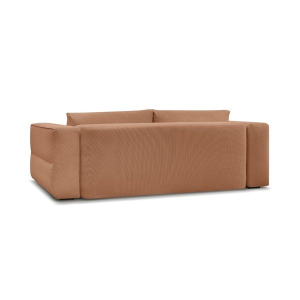 Narančasta sklopiva/s prostorom za odlaganje sofa 265 cm Ezechiel – Bobochic Paris-image-4
