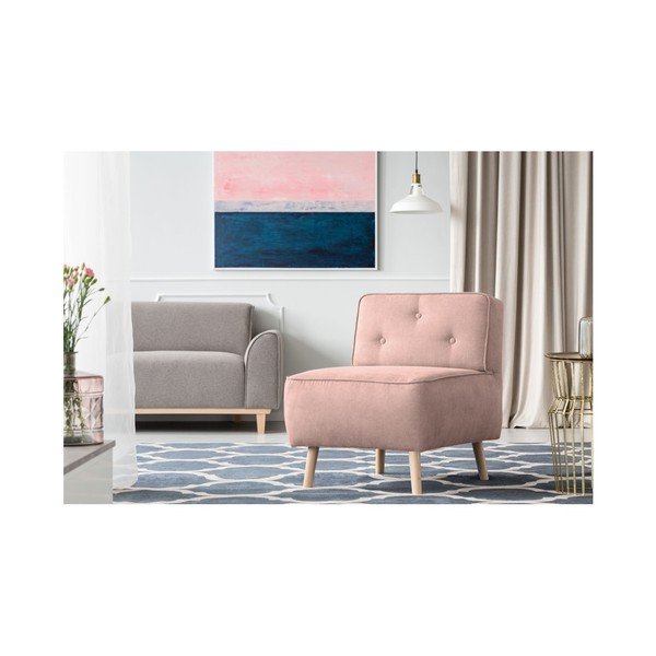 Ružičasta Kooko Home Lounge stolica-image-1
