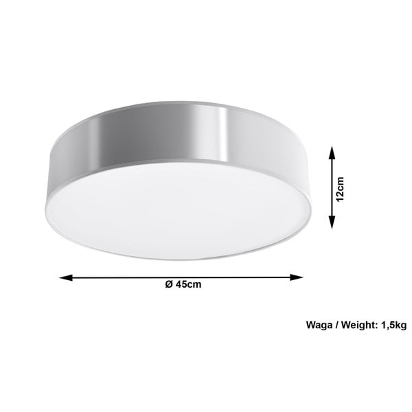 Siva stropna lampa Sollux Atis Ceiling-image-4