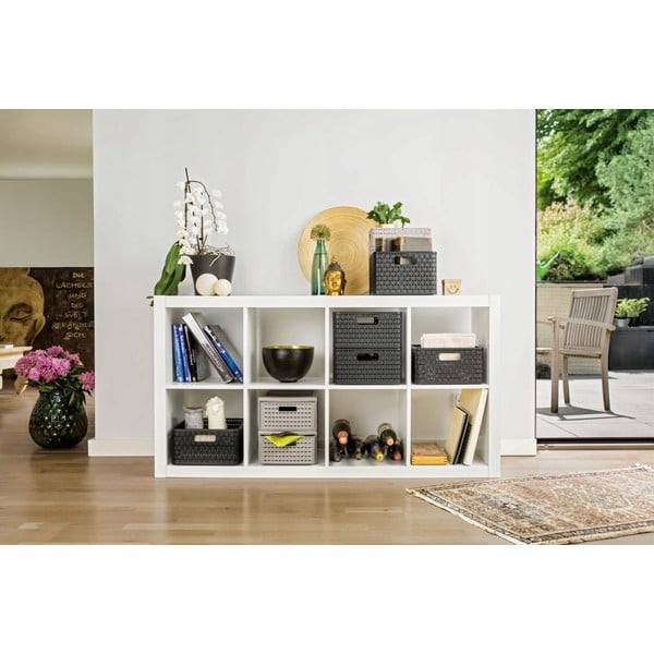 Bijela košara za pohranu od reciklirane plastike Country - Rotho-image-1