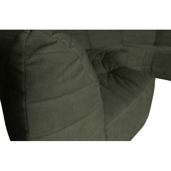 Zelena baršunasti kutna garnitura (promjenjiva) Bag – WOOOD-image-1