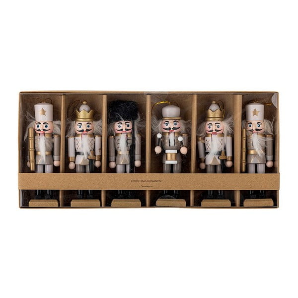 Drveni ukrasi za božićno drvce u setu 6 kom 13 cm Nikita – Bloomingville-image-2