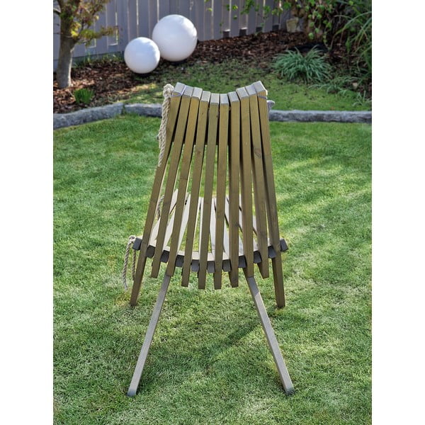 Siva drvena vrtna stolica Falun - Garden Pleasure-image-3