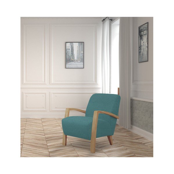 Tirkizna fotelja lagane konstrukcije Windsor &amp; Co. Mjesec-image-3
